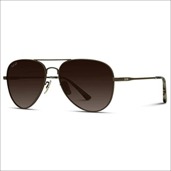 Polarized Aviator Sunglasses with Stainless Steel Frame main image 6